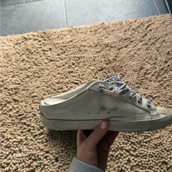 Golden Goose Cream and Black Star Slip-On Sneakers - Picture 5 of 8